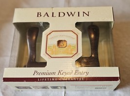 Baldwin Right Wave Lever Keyed Entry Lock 5255-112-RENT Venitian Bronze ... - $158.39