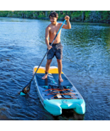 PADDLE BOARD STANDING SUP INFLATABLE STAND UP GIANT LAKE HYPERLITE &amp; ACC... - £454.33 GBP