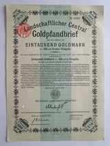 Landschaftlicher Central Goldpfandbrief - $17.99