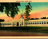 Sippican School Marion Massachusetts MA UNP Linen Postcard Unused - $3.91