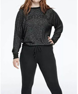 Victoria’s Secret Pink Lightweight Crew Pullover Sweater Soft Small Blac... - £21.13 GBP