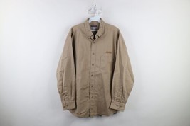 Vintage 90s Jeep Motors Mens Large Faded Spell Out Collared Button Down ... - $44.50