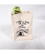 I Had A Bag Of Fun In Utah Frog Bag Souvenir Bank Japan - £16.34 GBP