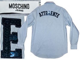MOSCHINO Men&#39;s Shirt M European (Sized S but it&#39;s like an M) MO01 T1P - £114.47 GBP