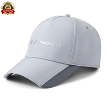 PUMA BMW M MOTORSPORT MONOCHROME BASEBALL CAP POLYESTER SILVER GRAY UNISEX - $43.69