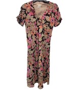 Vintage 90s Expression 50 1930&#39;s 1940&#39;s Style Multicolor Floral Lined Si... - $47.44 CAD