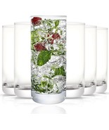 Crystal Highball Glasses Glassware Tumbler Drinking Water Cocktail Juice... - £26.74 GBP