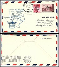 1947 US First Flight Cover - Dallas AMF, Texas to Midland, Texas, AM 64 X8 - £2.32 GBP