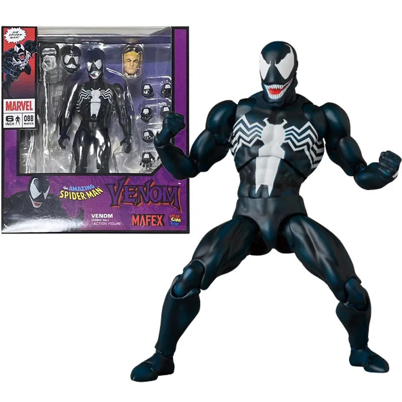 In Stock Original Medicom Toy Mafex No.088 Venom Comic Ver 16CM Anime Figure - £220.34 GBP