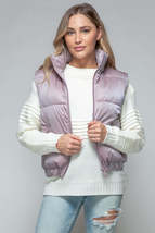 Dark Rose Fine Faux Fur Lining Quilted Vest - £26.90 GBP