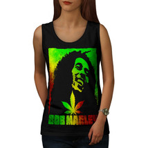 Bob Marley Pot Rasta Tee Smoke Weed Women Tank Top - £10.22 GBP