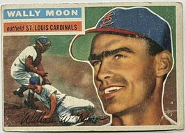WALLY MOON AUTHENTIC 1956 BASEBALL CARD ANTIQUE  - $12.00