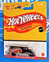 Hot Wheels Pop Culture Mattel Brands 1/5 Hot Wheels 1985 Chevy Astro Van Black - £11.68 GBP