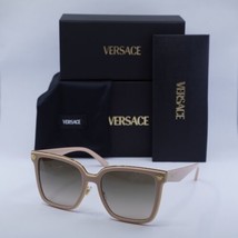 VERSACE VE2278D 54946I Nude/Brown Gradient Grey Mirror Silver 58-19-150 Sungl... - $209.71