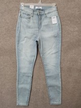 Levis Denizen Ultra High-Rise Super Skinny Jeans Women 10 Light Blue Stretch NEW - £17.28 GBP