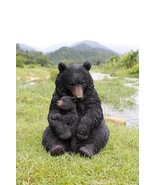 Black Bear Mother&amp; Child Hugging-Large--Garden Statue, Home Decor, Garde... - £196.79 GBP