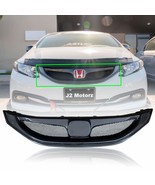 Real Carbon Fiber Front Bumper Grille For 9th Honda Civic Sedan EX LX 20... - £156.69 GBP