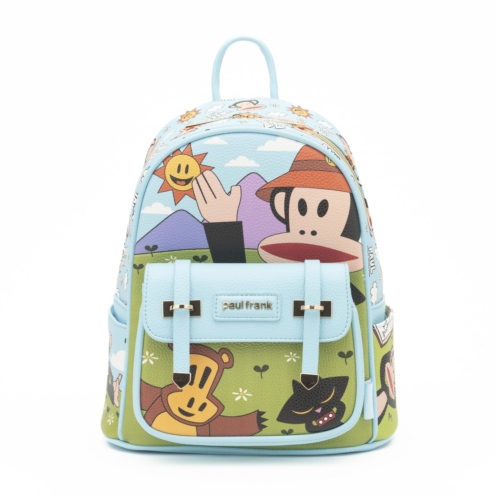 Wondapop - Paul Frank 11"" Vegan Leather Fashion Mini Backpack, Blue