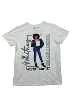 Whitney Houston World Tour 1987 T Shirt Womens XS Cotton Polyester Super... - $19.59