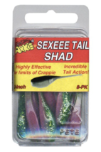 Arkie Sexeee Tail Shad, 2&quot;, Elect Chick, 8-Pack, Fishing Lure Bait Tackle - £3.76 GBP