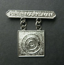 Rifle Marksman Basic Award Lapel Pin Badge 1.75 Inches - £4.58 GBP