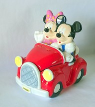 Disney Mickey &amp; Minnie Mouse Convertible Roadster Car Cookie Jar #31329 - £77.76 GBP