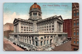 Federal Building Chicago Illinois IL 1913 DB Postcard M8 - £2.41 GBP