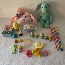 Easter Lot Basket Stuffers Junk Drawer Purse Hippity Bunny Pencils Puzzle Stamp - £12.77 GBP