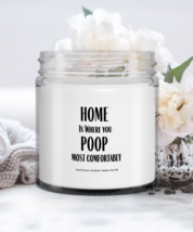 Toilet Humor Candle Home Is where you  Poop most Comfortably - £13.62 GBP