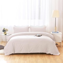 BBANGD Duvet Cover Queen Size Ultra Soft Microfiber 3 Pc. Set White~NEW~ - $29.00