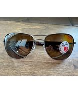 Ray-Ban RB3519 029/83 Polarized Aviator Sunglasses Gray Brown Lens 59-15... - $1,578.69 MXN