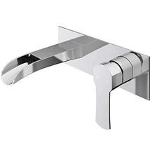 VIGO Cornelius VG05004CH Single Handle Bathroom Faucet Chrome Wall Mount Faucet  - £83.53 GBP