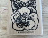 PANSY with leaves Rubber Stamp by Stampin Up 2000 - £7.60 GBP