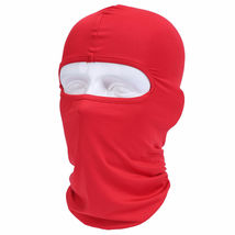 Red Balaclava Anti SunUV Mask Full Face Windproof Sports Headwear 3 Pieces - £14.03 GBP