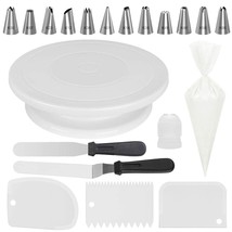 Kootek 69 Pcs Cake Decorating Kit Supplies Tools with Cake Turntable Stand, 50 D - £28.76 GBP