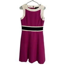 Black Label by Evan Picone Dress Womens 4 Fuchsia Fit and Flare Timeless... - $39.99