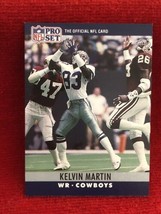 Kelvin Martin WR 1990 NFL Pro Set Dallas Cowboys MINT - $2.97