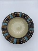 Pfaltzgraff Cayman Soup/Cereal Bowl Brown &amp; Blue, 9 1/8&quot; - $6.34