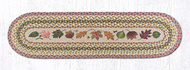 Earth Rugs OP-24 Autumn Leaves Oval Patch Runner 13&quot; x 48&quot; - £39.43 GBP