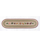 Earth Rugs OP-24 Autumn Leaves Oval Patch Runner 13&quot; x 48&quot; - £38.75 GBP