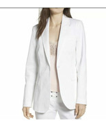 REBECCA MINKOFF Merilee One Button Jacket Blazer Stretch Cotton Sz 8 new - $102.02