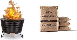 Brand Smokeless 24.75 In. Patio Fire Pit And Wood Packs Bundle For Outdo... - £471.21 GBP