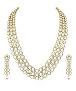 Kundan Necklace Jewelry Set With Earrings suitable with every Dress Best... - $49.48