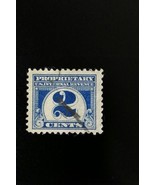1919 2c U.S.A. Internal Revenue, Proprietary, Dark Blue Scott RB66 Used - $1.74