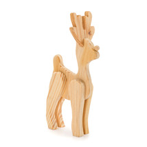 Wood Reindeer - Standing - Dimensional - Unfinished - 6 Inches - $17.74