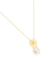 Falling Star Heirloom Gold Locket Necklace - - £198.62 GBP