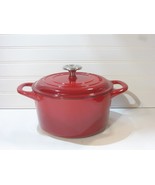 NEW Tramontina Enameled Cast Iron Dutch Oven 3.5 QT RED - PERFECT - £38.98 GBP