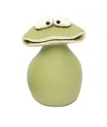 Froggi Concrete Frog Indoor Outdoor Garden Figurine Green Lg 4.5&quot; H - $376.79 MXN