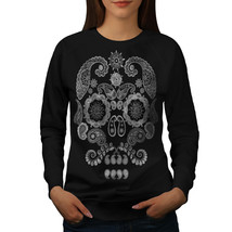 Wellcoda Face Of The Skull Womens Sweatshirt, Wild Casual Pullover Jumper - £22.91 GBP+