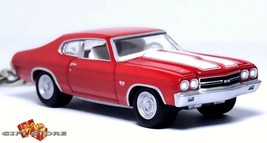 Rare Key Chain Red White 1970/1971 Chevy Chevelle Ss Chevrolet V8 New Limited Ed - £31.15 GBP